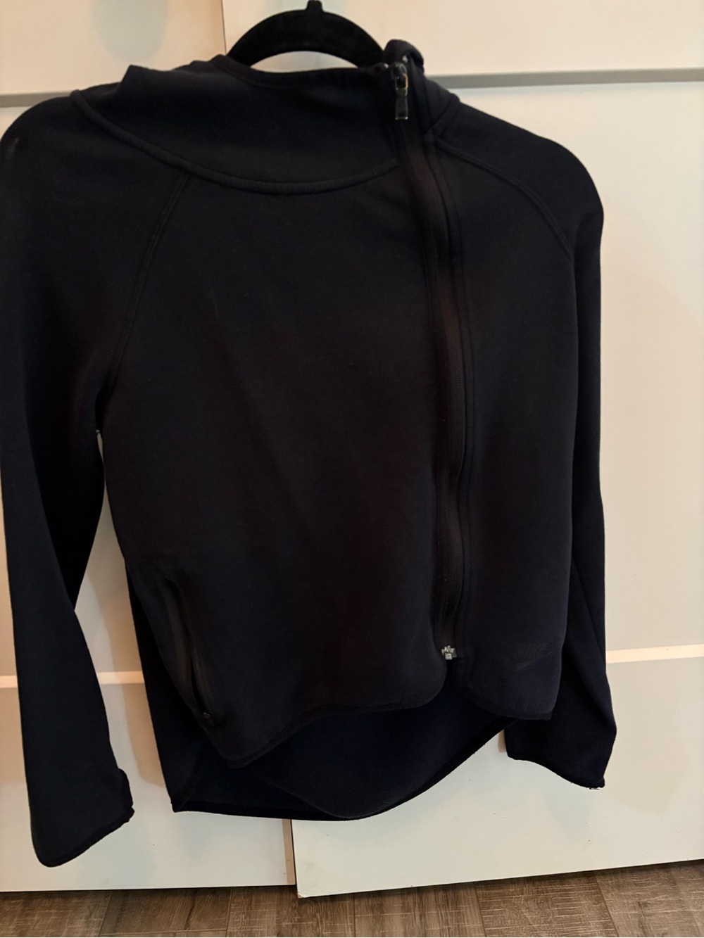 Women’s Black Asymmetrical Zip Nike Jacket